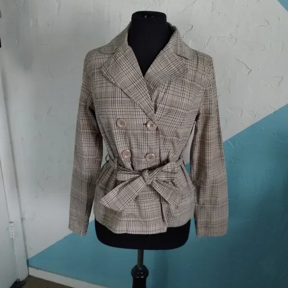 Paris Blues Plaid Coat - Picture 5 of 10